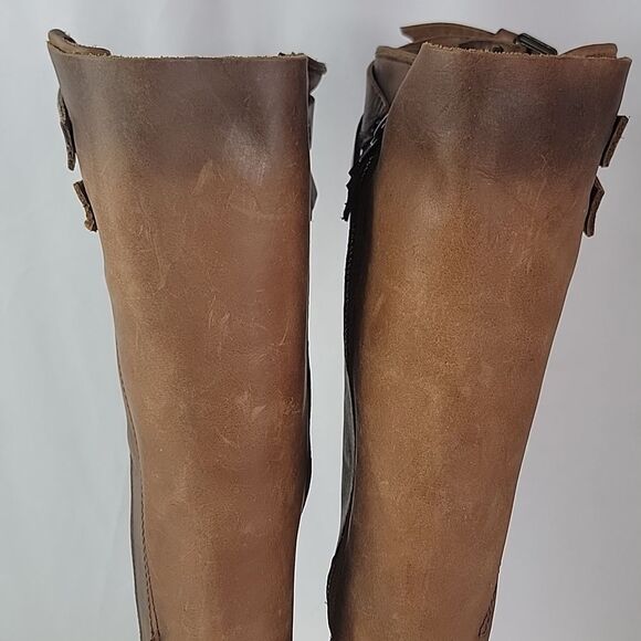 Freebird By Steven Clive Brown Leather Women's Boots - Picture 14 of 15